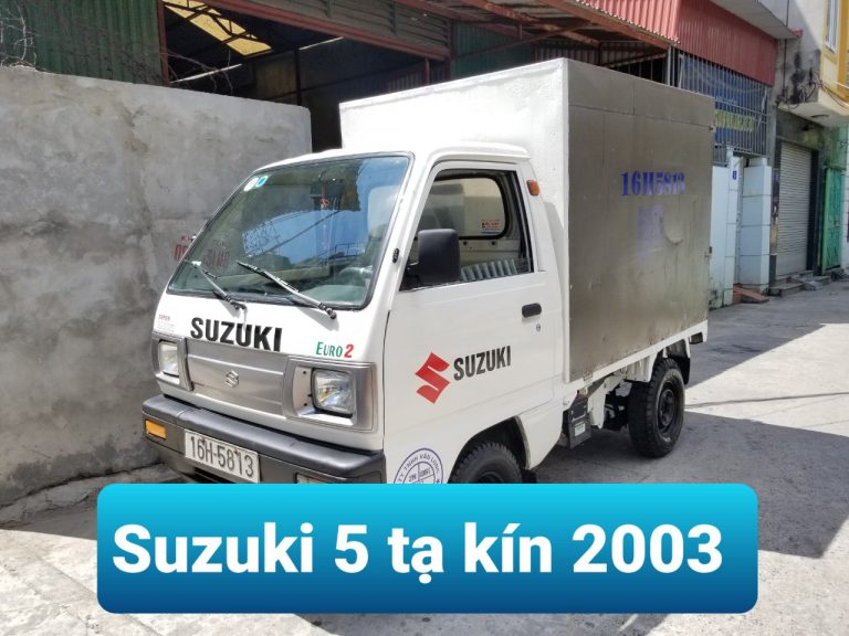 Xe tải Suzuki cũ 5 tạ thùng kín đời 2003 - XE TẢI 5 TẠ SUZUKI CŨ HẢI PHÒNG